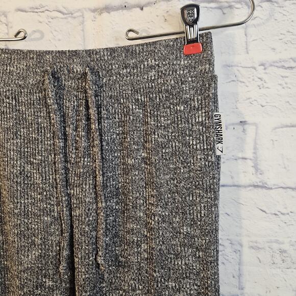 Gymshark Women Slounge Knit Sweatpants Joggers Charcoal Gray Sz Small - Picture 2 of 5
